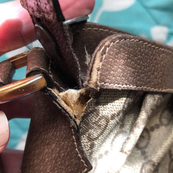 Gucci Brown Patterned Shoulder Bag - Picture 11 of 15